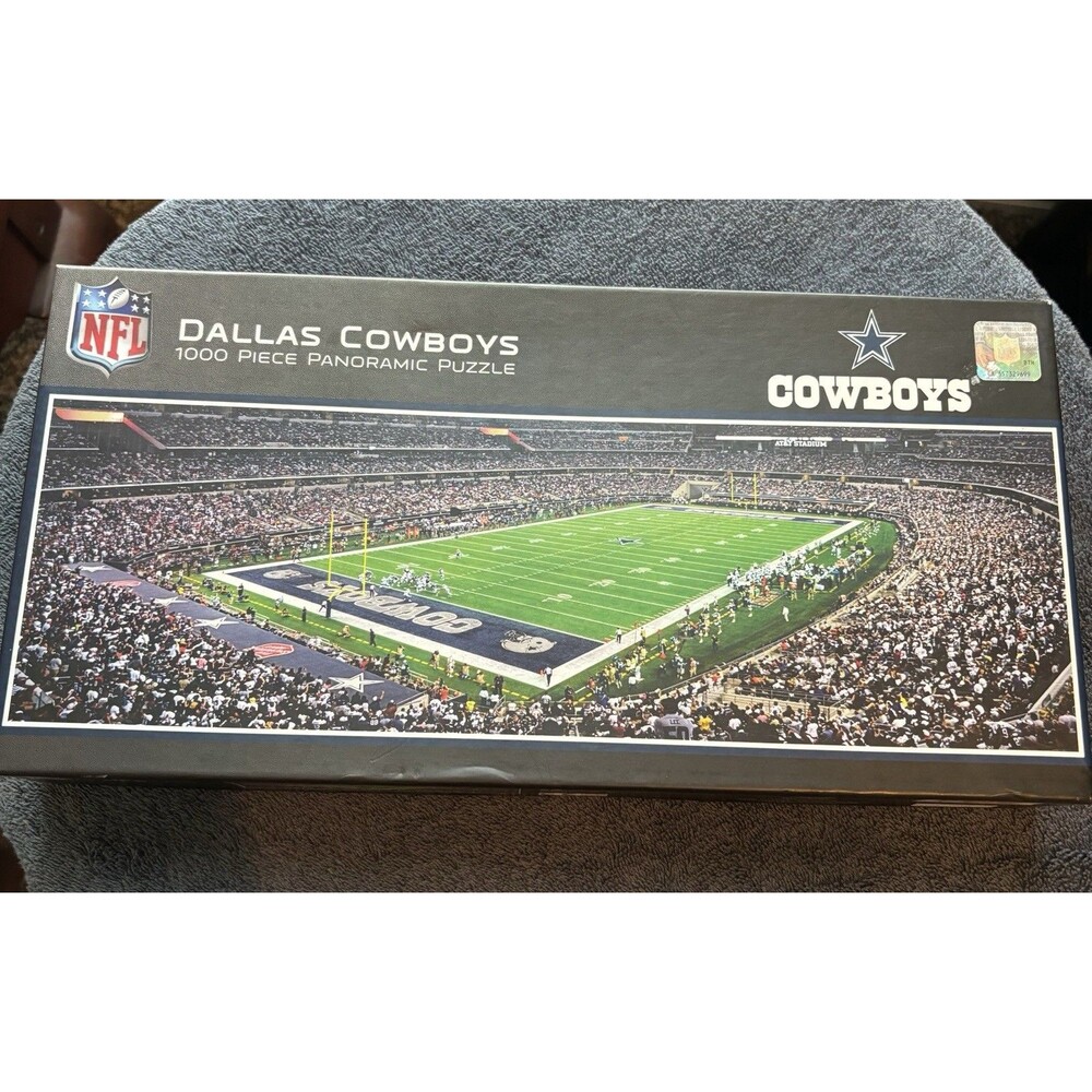 Dallas Cowboys 1000pc Panoramic Puzzle 39" x 13" AT&T Stadium NFL Master Pieces